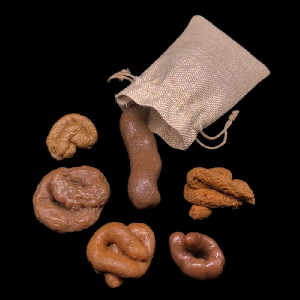 Fake Poop Gag Gift - 6 قطع من هدايا محاكاة البراز