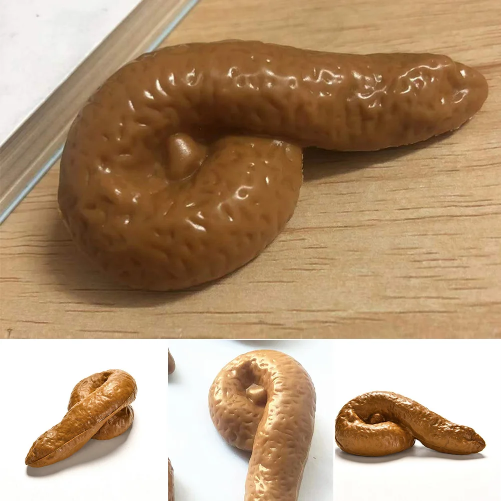 Fake Poop Gag Gift - 3 قطعة واقعية لينة وهمية الكلب
