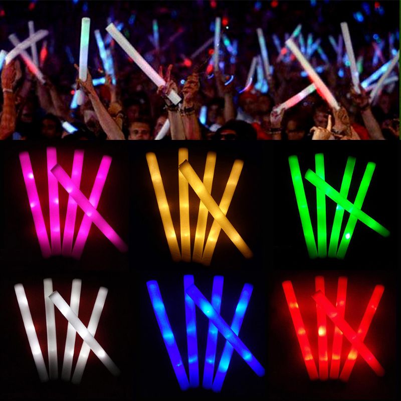 Flashing Led Foam Sticks Party - شريط فوم Led 30/50 قطعة يضيء