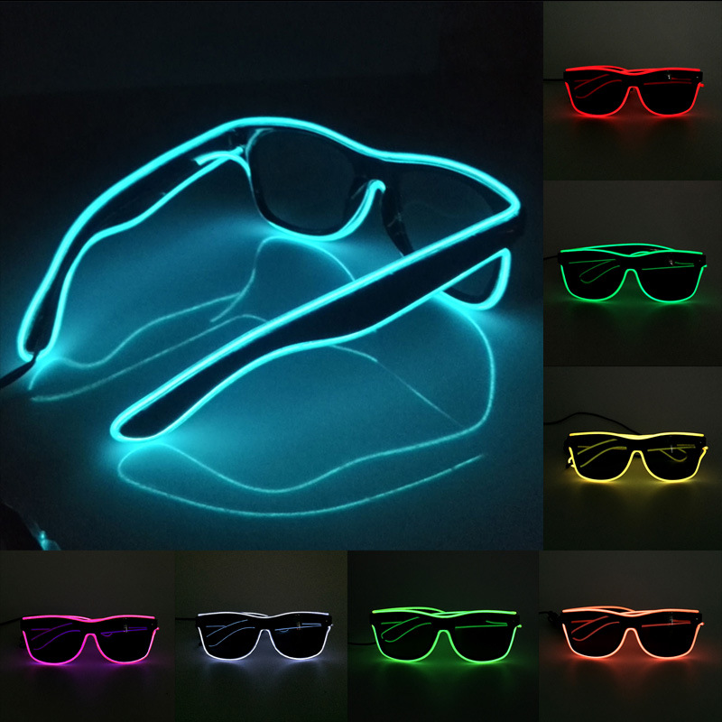 Glow In The Dark Party Glasses - جديد Led نظارات أضواء الهذيان الأطراف