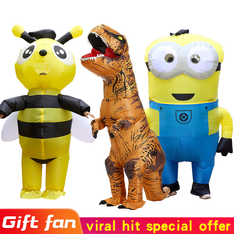 Inflatable Dinosaur Costume Adult - زي حفلات قابل للنفخ على شكل
