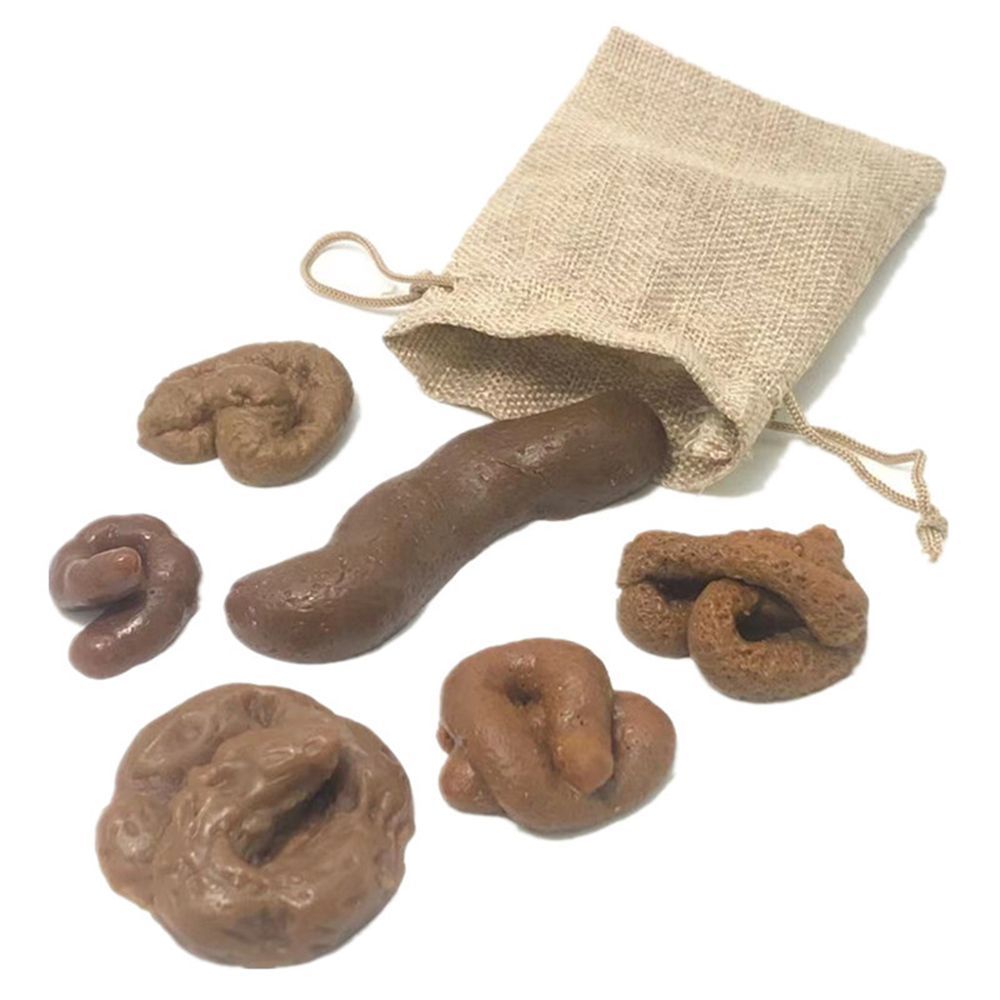 Fake Poop Gag Gift - 6 قطع من Turd Tricky Fool's