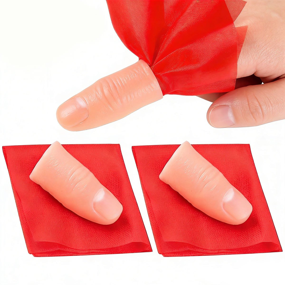 Thumb Tip Magic Trick Set - 3 مجموعات من أداة إخفاء الأصابع