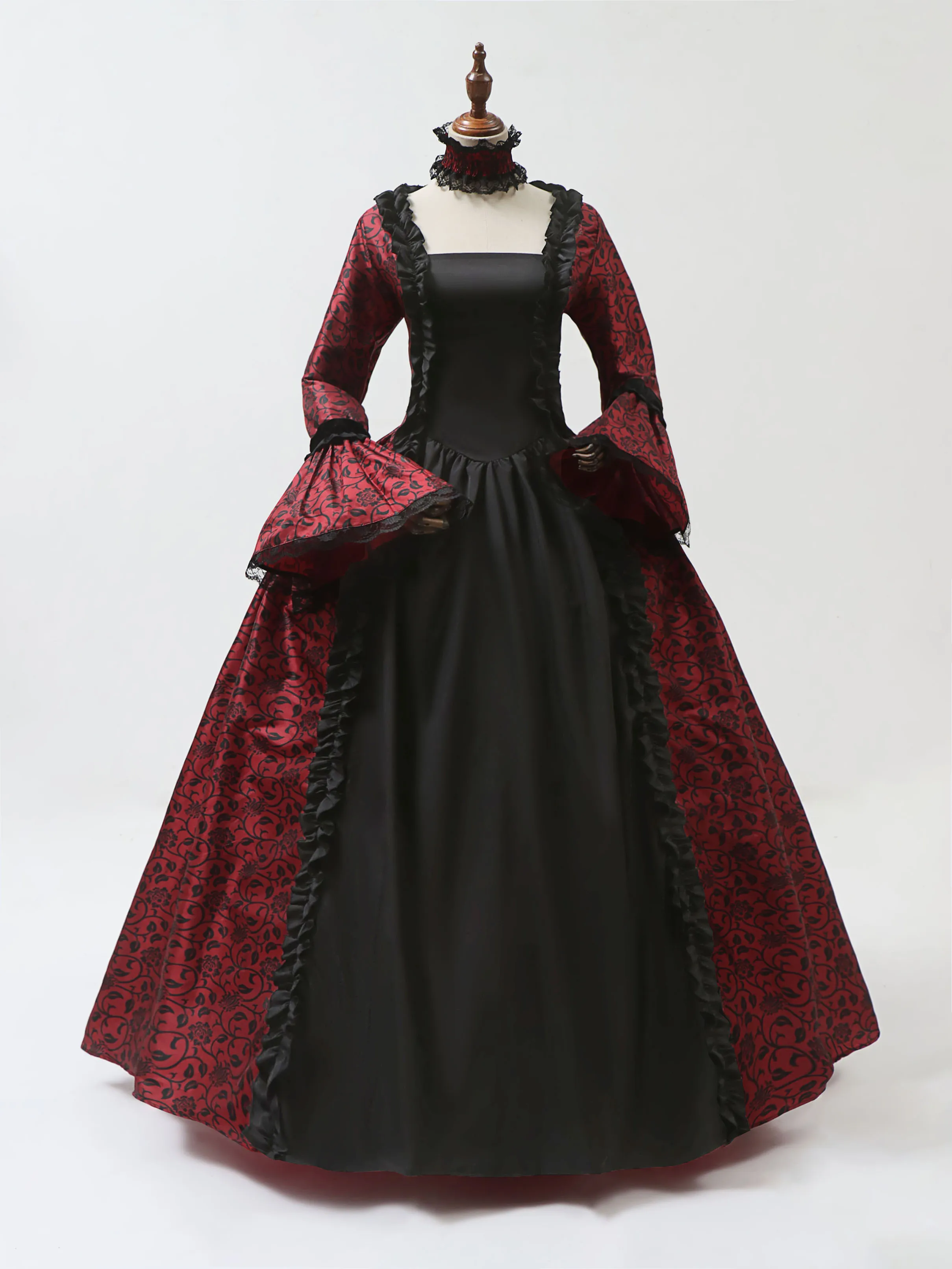 Medieval Renaissance Dress Women - فستان ماري أنطوانيت التأثيري من القرون