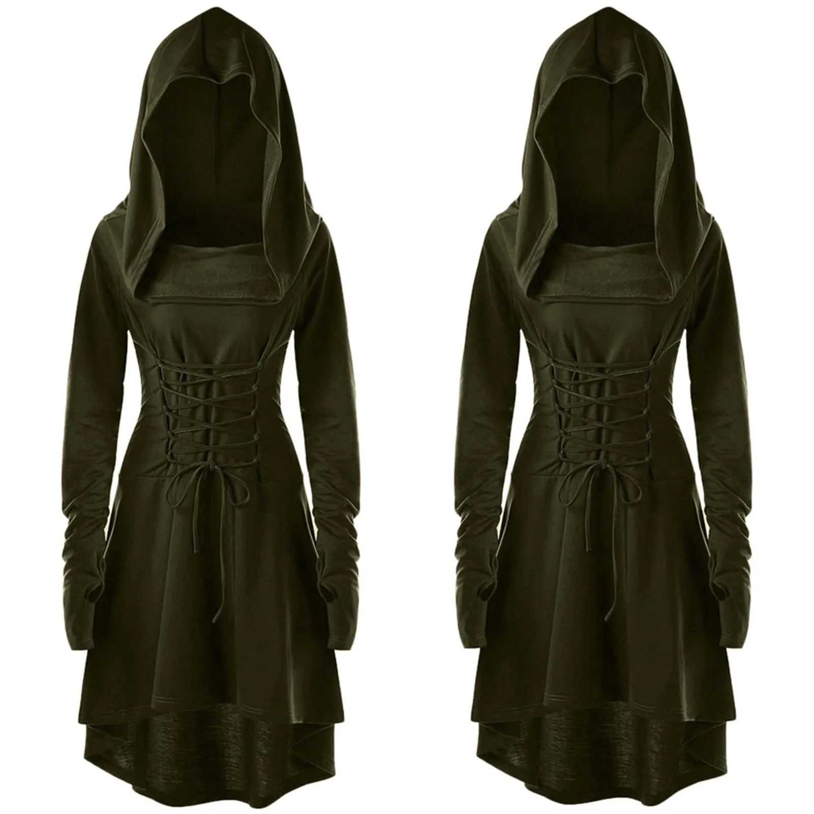 Medieval Renaissance Dress Women - القرون الوسطى Froest المرأة آرتشر زي