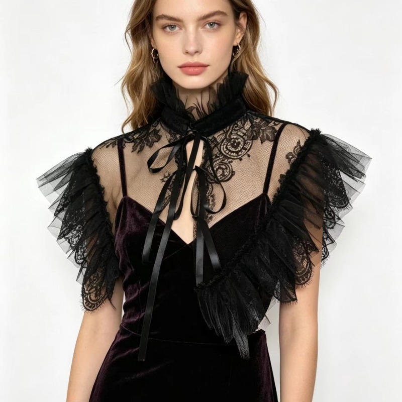 Costumes - وشاح ديكوري من التول والدانتيل بأسلوب
