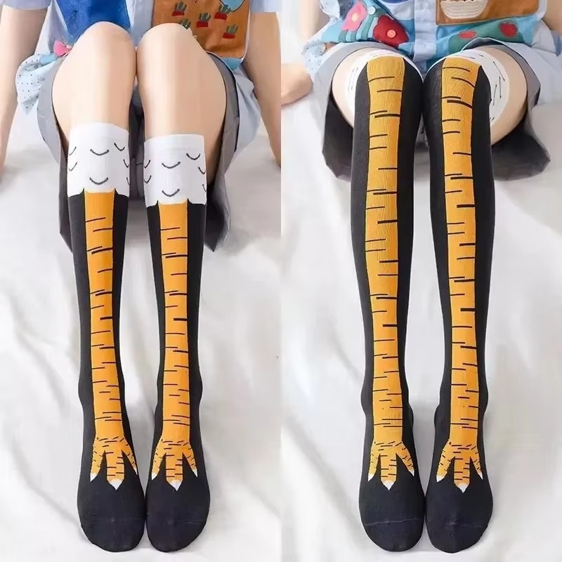 Funny Chicken Leg Socks - مضحك الدجاج باو تخزين الإفراط في