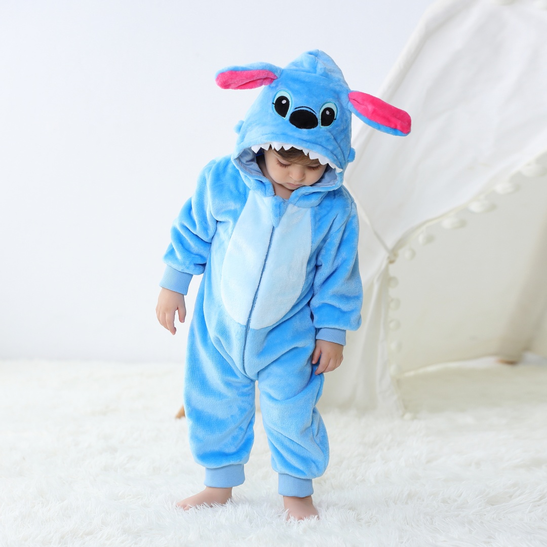 Spiderman Jumpsuit Kids - طفل Kigurumi غرزة الكرتون رومبير الرضع