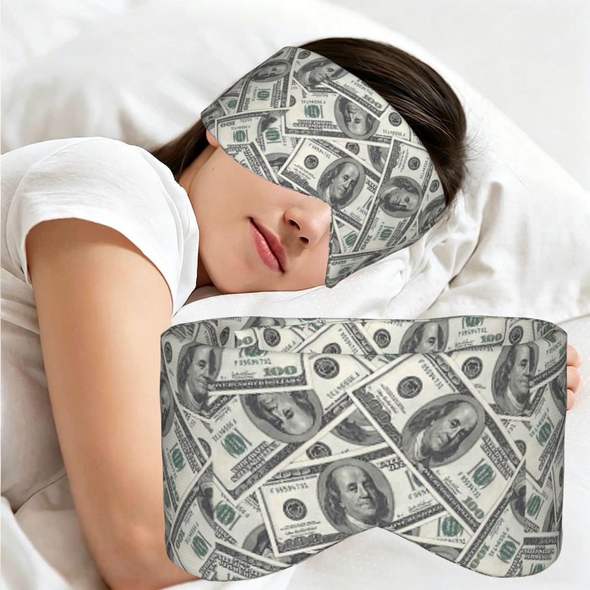 Novelty Gifts - قناع نوم مبتكر بتصميم الدولار يحجب