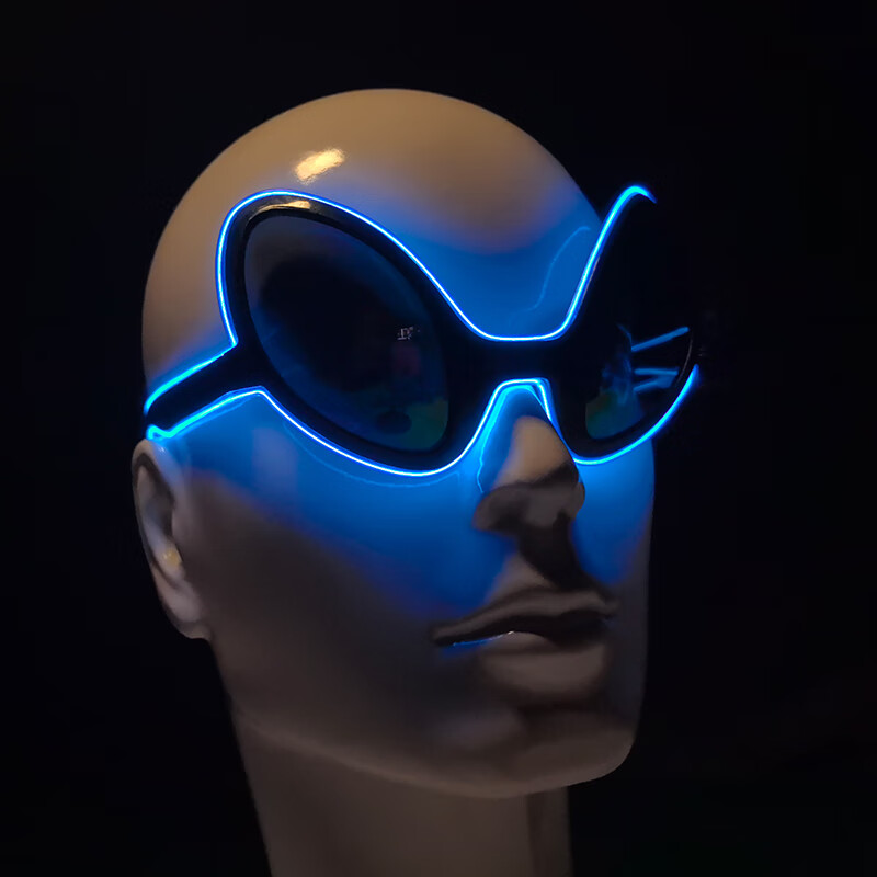 Glow In The Dark Party Glasses - بارد تضيء LED الغريبة نظارات مضيئة