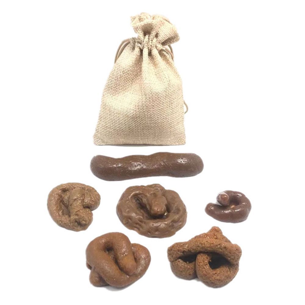 Fake Poop Gag Gift - مجموعة من 6 قطع من محاكاة