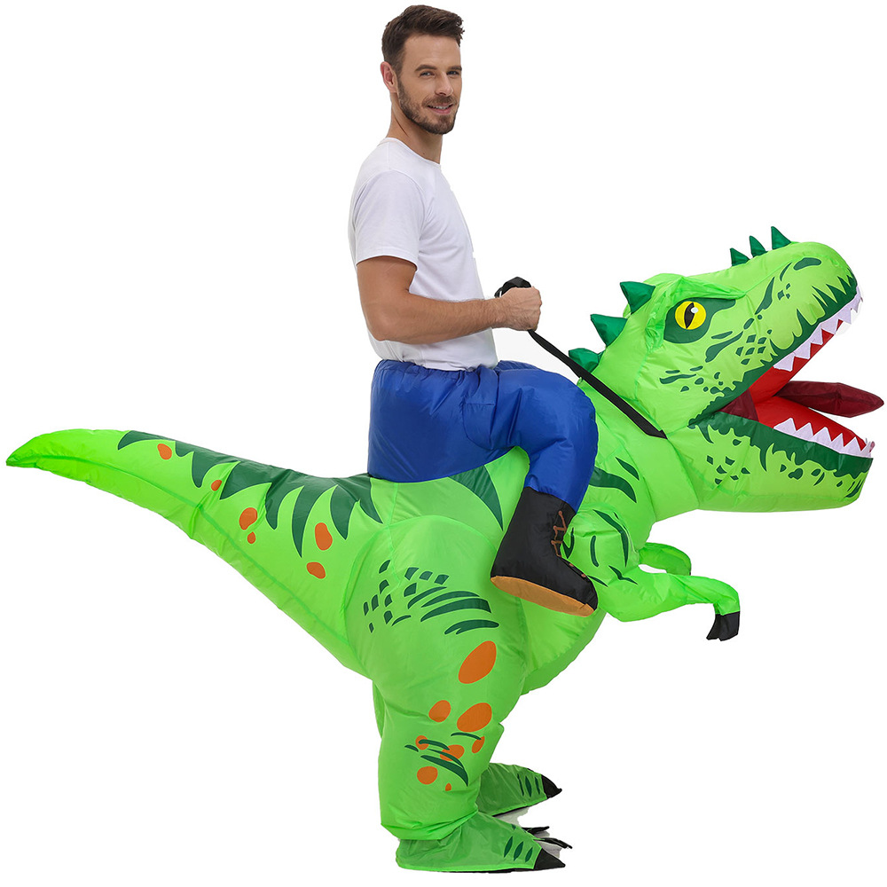 ملابس ديناصور قابلة للنفخ للأط - مراجعة Inflatable Dinosaur Costume Adult وسعره