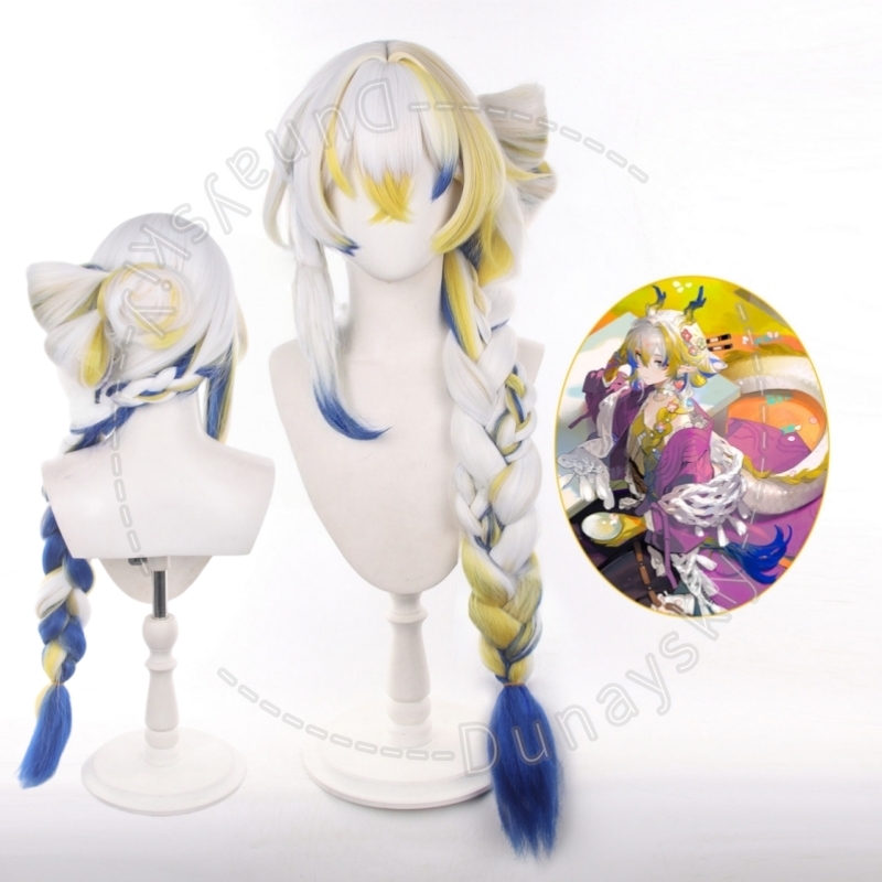 شعر مستعار كوسبلاي طويل بتصميم - مراجعة Anime Cosplay Wig Heat Resistant وسعره