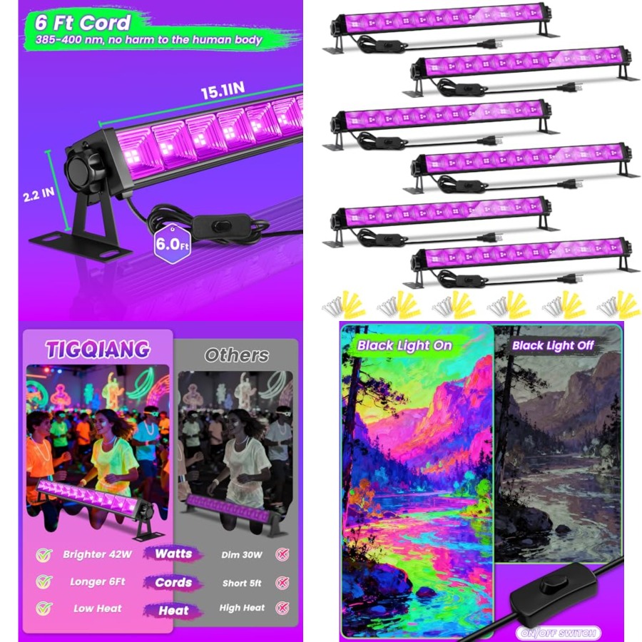 شريط إضاءة LED أسود بقوة 4 واط - مراجعة Party Supplies وسعره