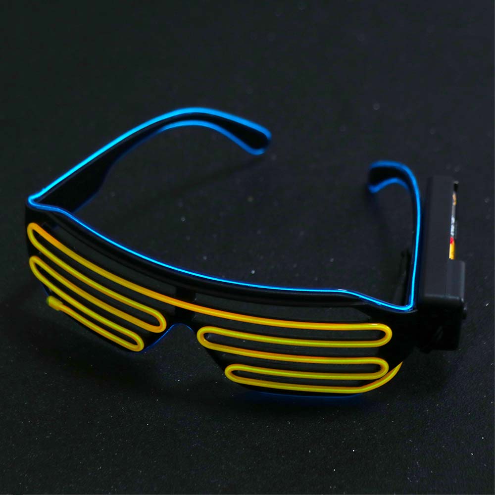 نظارات LED لاسلكية مضيئة، نظار - مراجعة Glow In The Dark Party Glasses وسعره