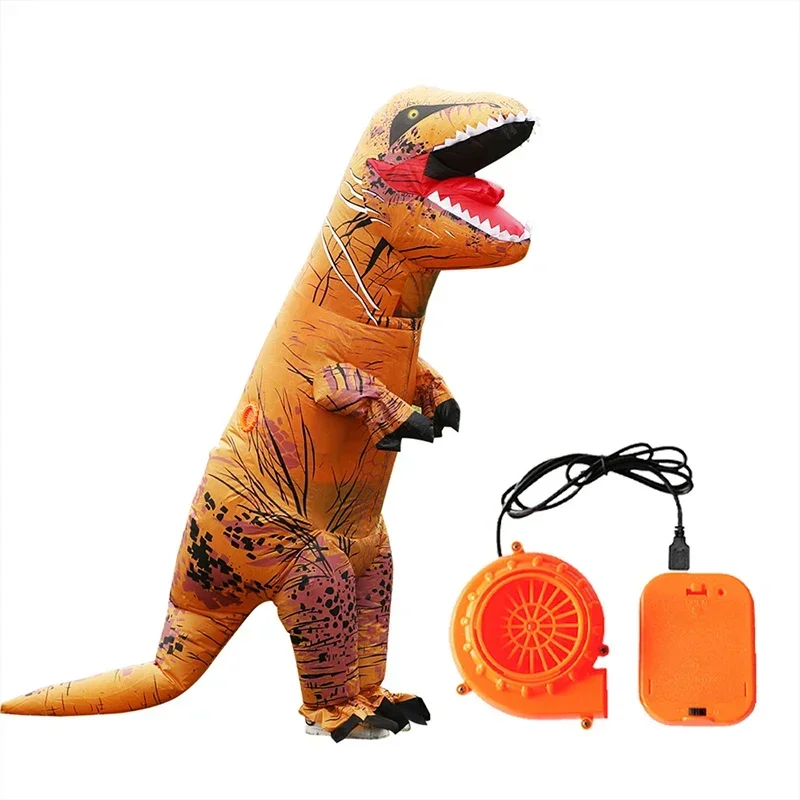 تيرانوصور ريكس نفخ زي التميمة  - مراجعة Inflatable Dinosaur Costume Adult وسعره