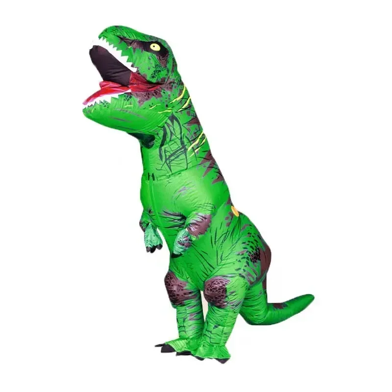تيرانوصور ريكس نفخ زي التميمة  - مراجعة Inflatable Dinosaur Costume Adult وسعره