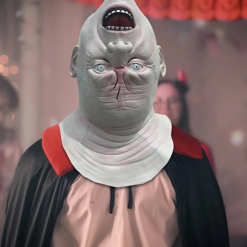 قناع لاتكس واقعي لوحش ضخم ذو م - مراجعة Latex Alien Mask Realistic وسعره