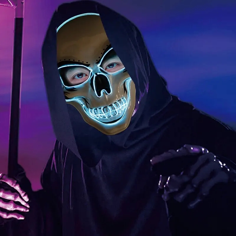 قناع تنقية الهالوين للبالغين،  - مراجعة Led Purge Mask Halloween وسعره