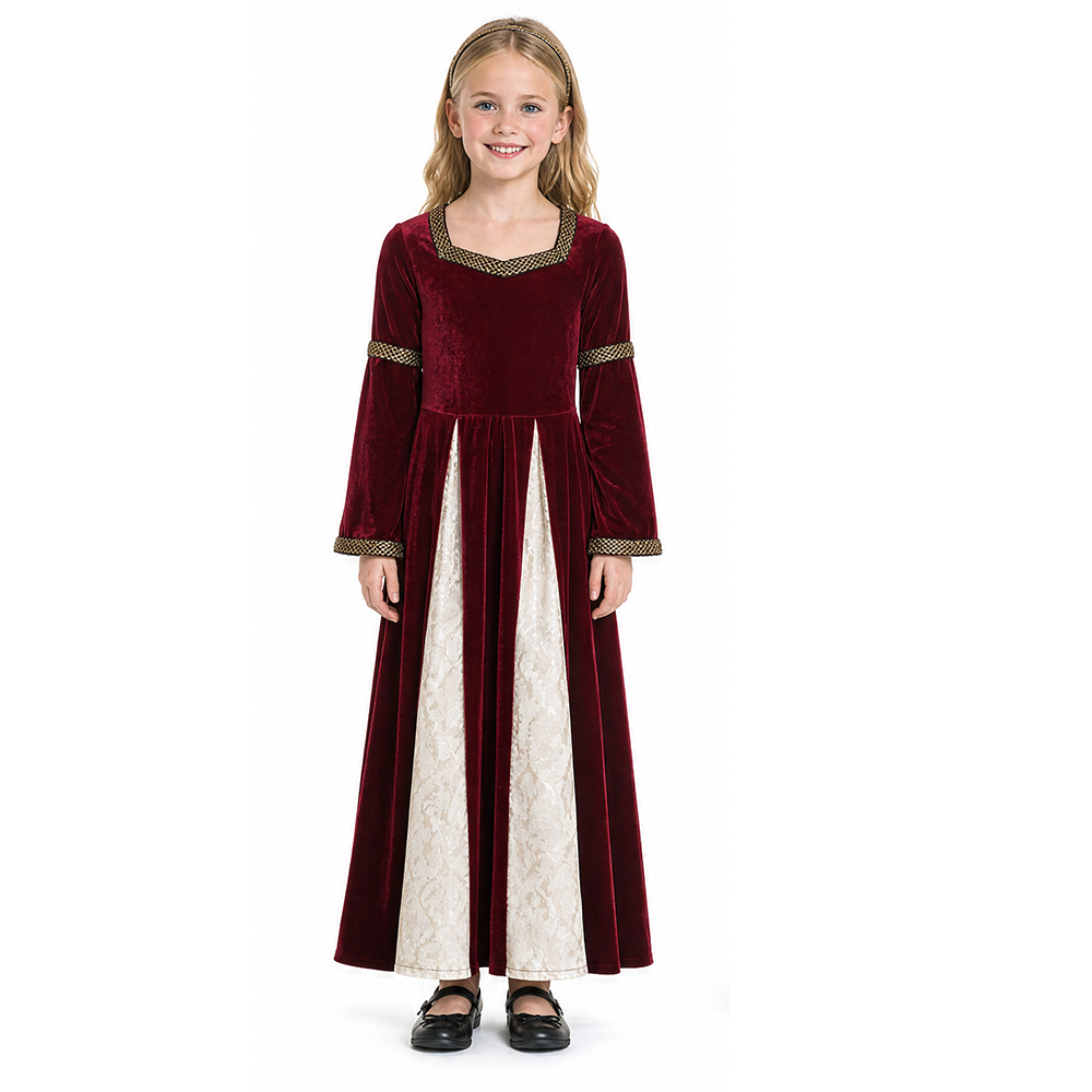 فستان مخملي بأسلوب العصور الوس - مراجعة Medieval Renaissance Dress Women وسعره