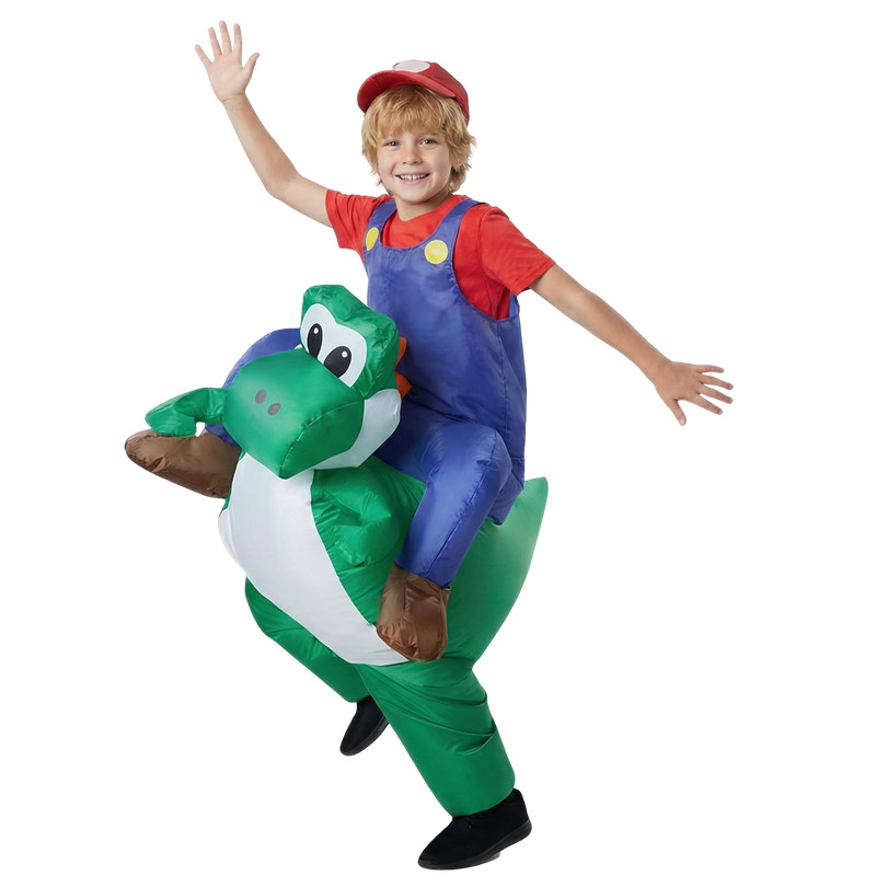 زي أداء الحفلات للبالغين والأط - مراجعة Inflatable Dinosaur Costume Adult وسعره