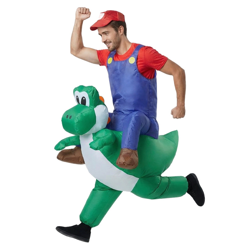 زي أداء الحفلات للبالغين والأط - مراجعة Inflatable Dinosaur Costume Adult وسعره