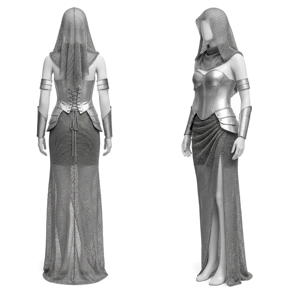 زي تنكري نسائي على شكل فارس من - مراجعة Medieval Renaissance Dress Women وسعره