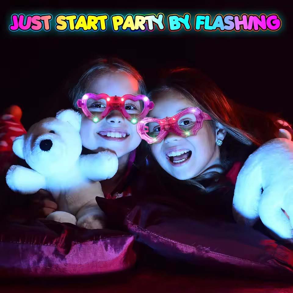 نظارات مضيئة في الظلام بالجملة - مراجعة Glow In The Dark Party Glasses وسعره