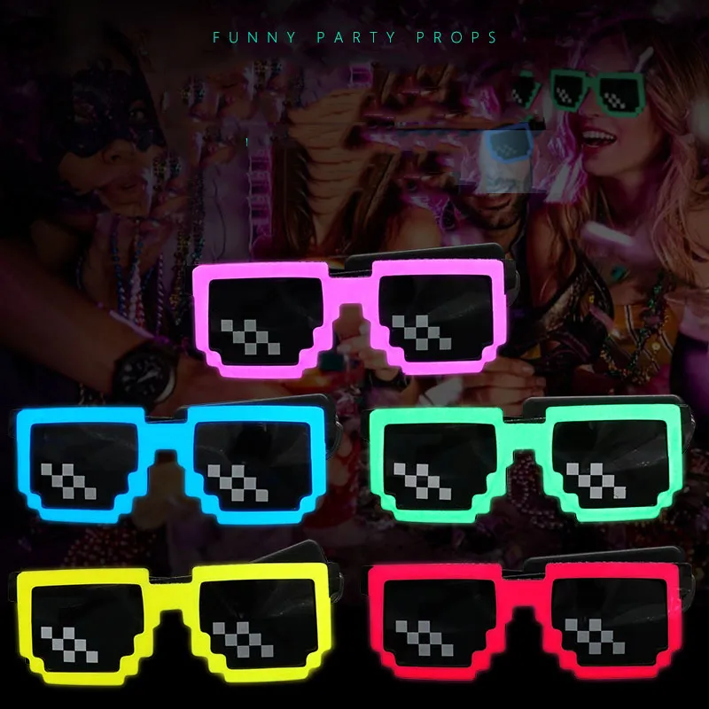 نظارات شمسية لاسلكية بإضاءة LE - مراجعة Glow In The Dark Party Glasses وسعره