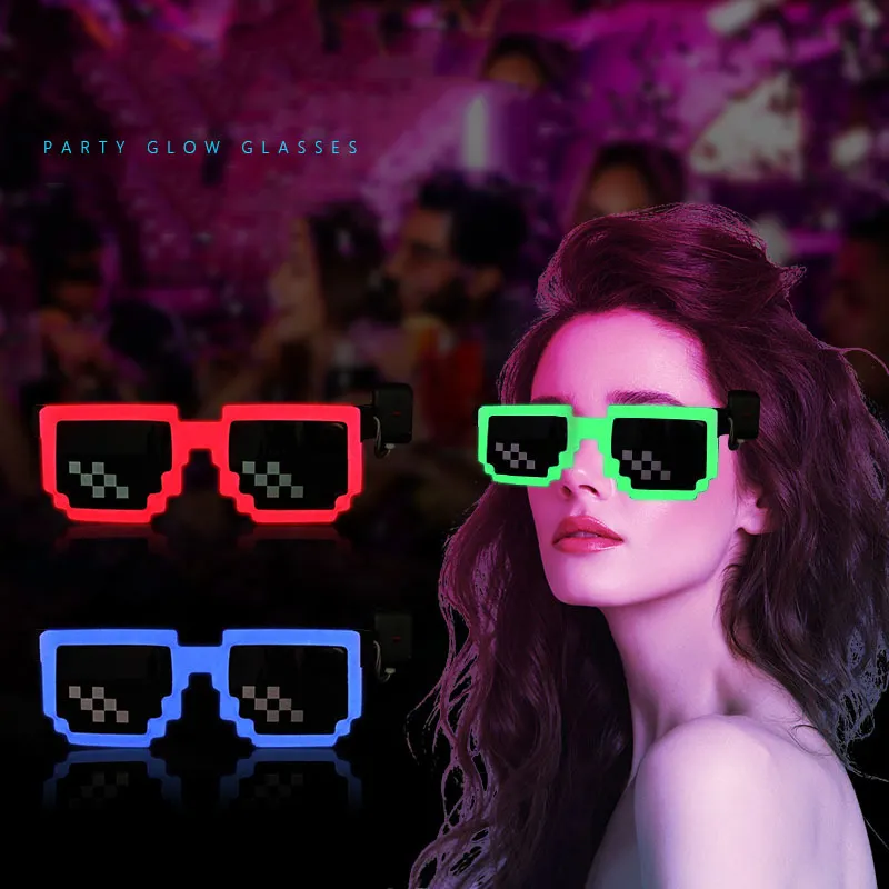 نظارات شمسية لاسلكية بإضاءة LE - مراجعة Glow In The Dark Party Glasses وسعره
