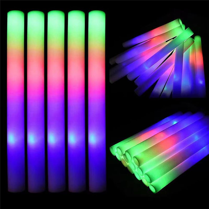 أعواد توهج A75K، أعواد إسفنجية - مراجعة Flashing Led Foam Sticks Party وسعره