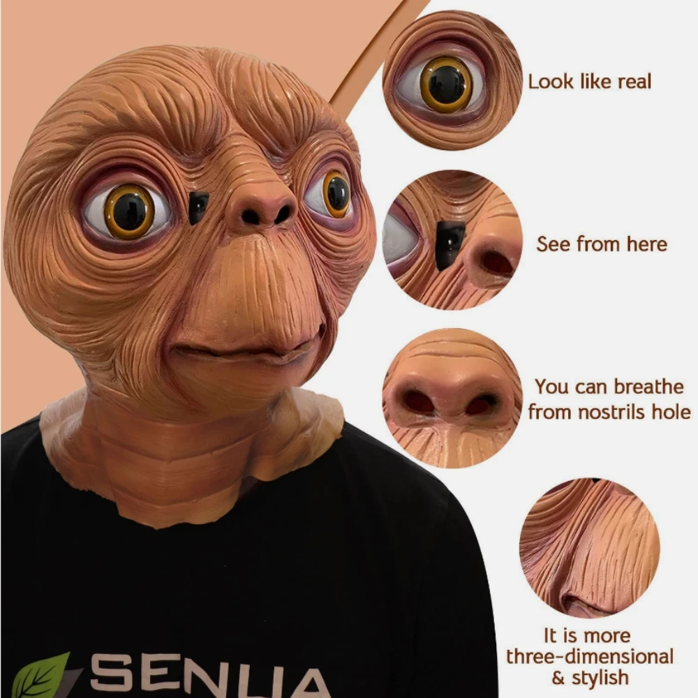 واقعية ET الغريبة اللاتكس قناع - مراجعة Latex Alien Mask Realistic وسعره