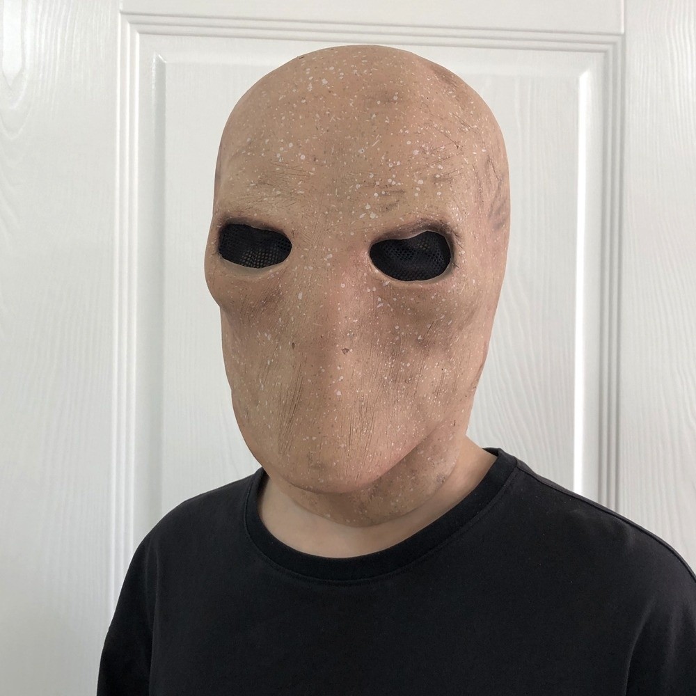 قناع سليندرمان للهالوين بدون و - مراجعة Latex Alien Mask Realistic وسعره