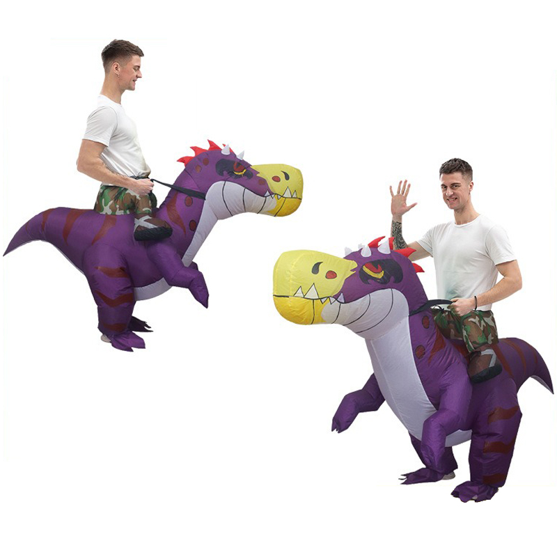 زي ديناصور قابل للنفخ للهالوين - مراجعة Inflatable Dinosaur Costume Adult وسعره
