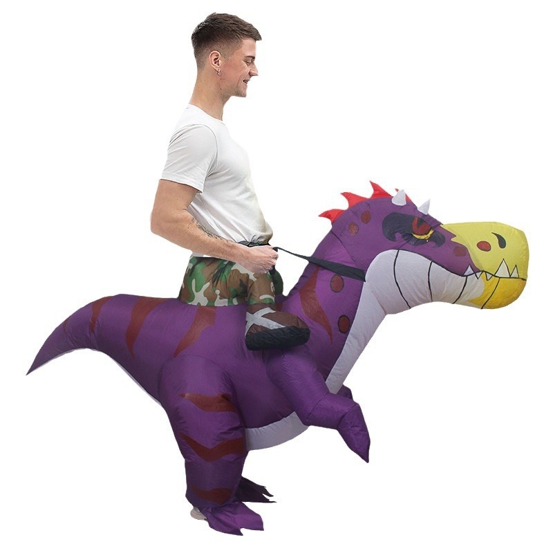 زي ديناصور قابل للنفخ للهالوين - مراجعة Inflatable Dinosaur Costume Adult وسعره