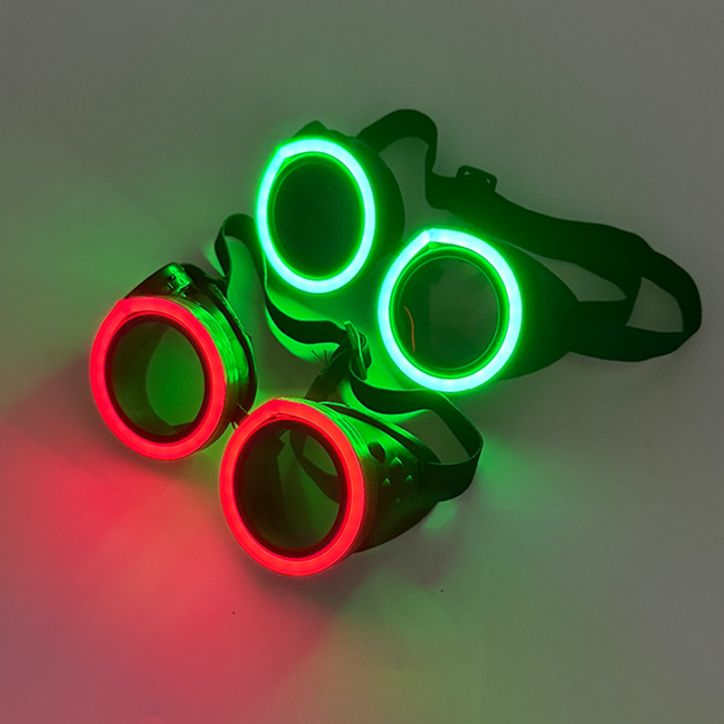 نظارات LED مضيئة جديدة بتصميم  - مراجعة Glow In The Dark Party Glasses وسعره