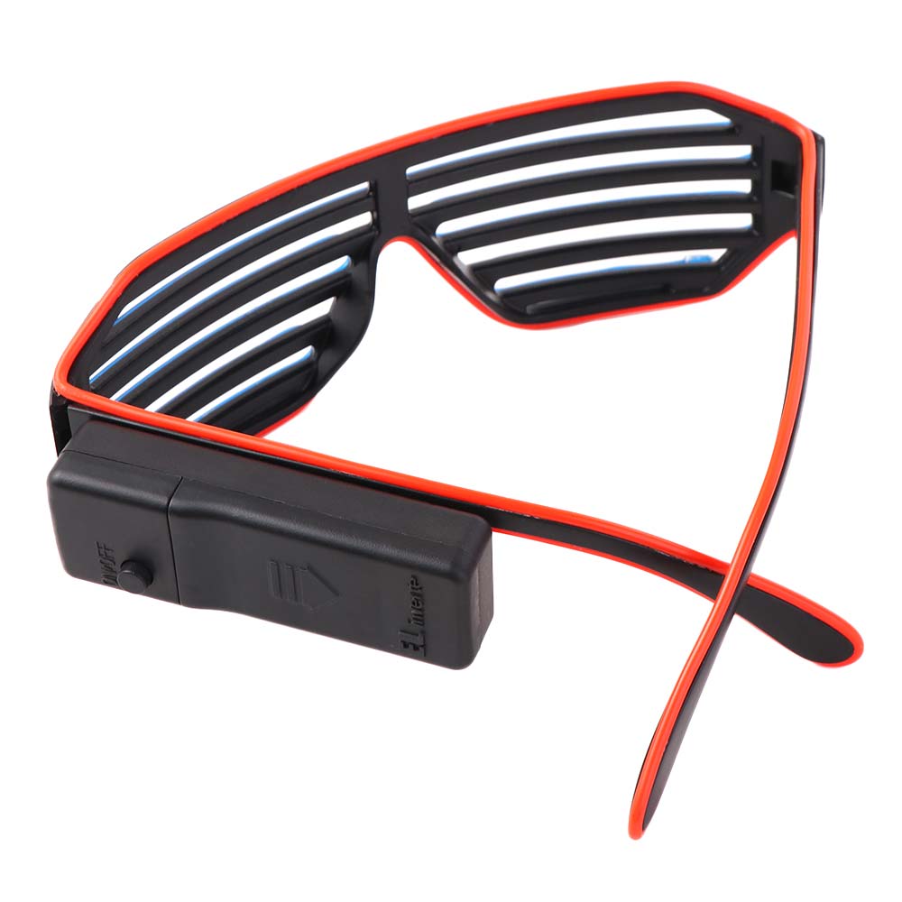 نظارات LED لاسلكية مضيئة بلوني - مراجعة Glow In The Dark Party Glasses وسعره