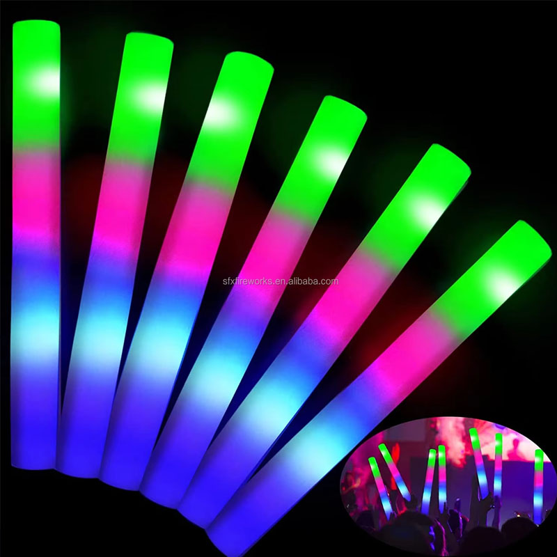 20 قطعة من عصي الإضاءة الرغوية - مراجعة Flashing Led Foam Sticks Party وسعره