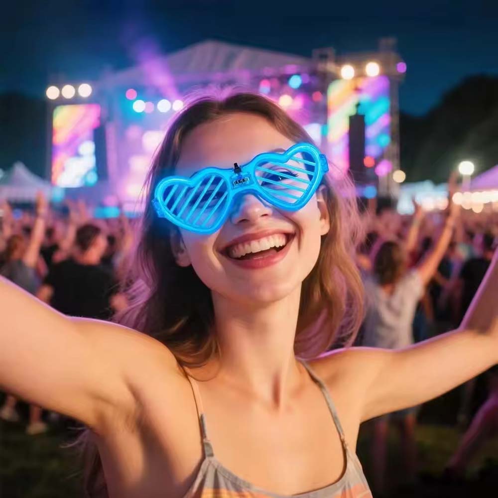 10/20/50 قطعة نظارات مضيئة في  - مراجعة Glow In The Dark Party Glasses وسعره