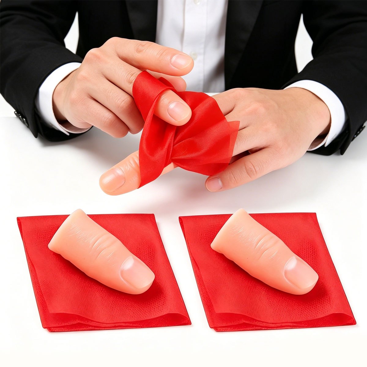 3 مجموعات من أداة إخفاء الأصاب - مراجعة Thumb Tip Magic Trick Set وسعره