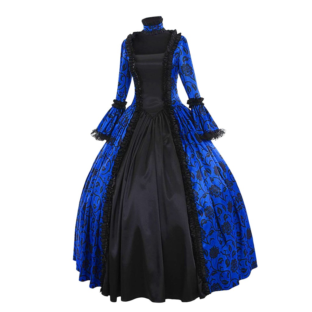 فستان نسائي عتيق رائع على الطر - مراجعة Medieval Renaissance Dress Women وسعره