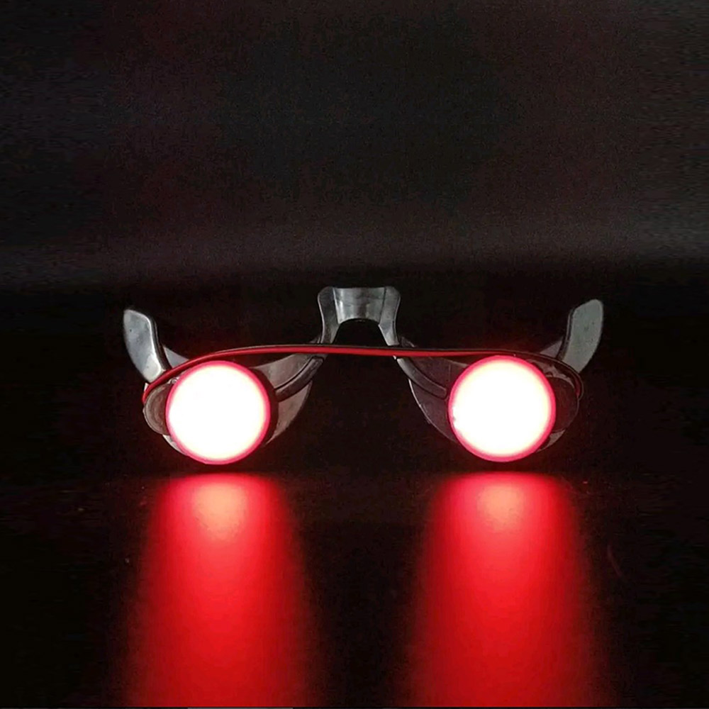 نظارات العين الحمراء للرعب في  - مراجعة Glow In The Dark Party Glasses وسعره
