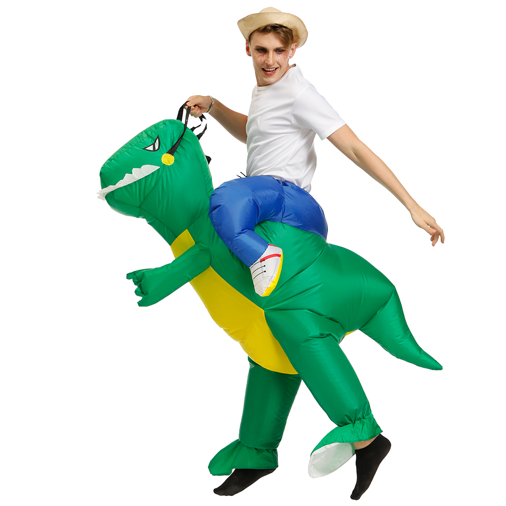 زي ديناصور قابل للنفخ للهالوين - مراجعة Inflatable Dinosaur Costume Adult وسعره