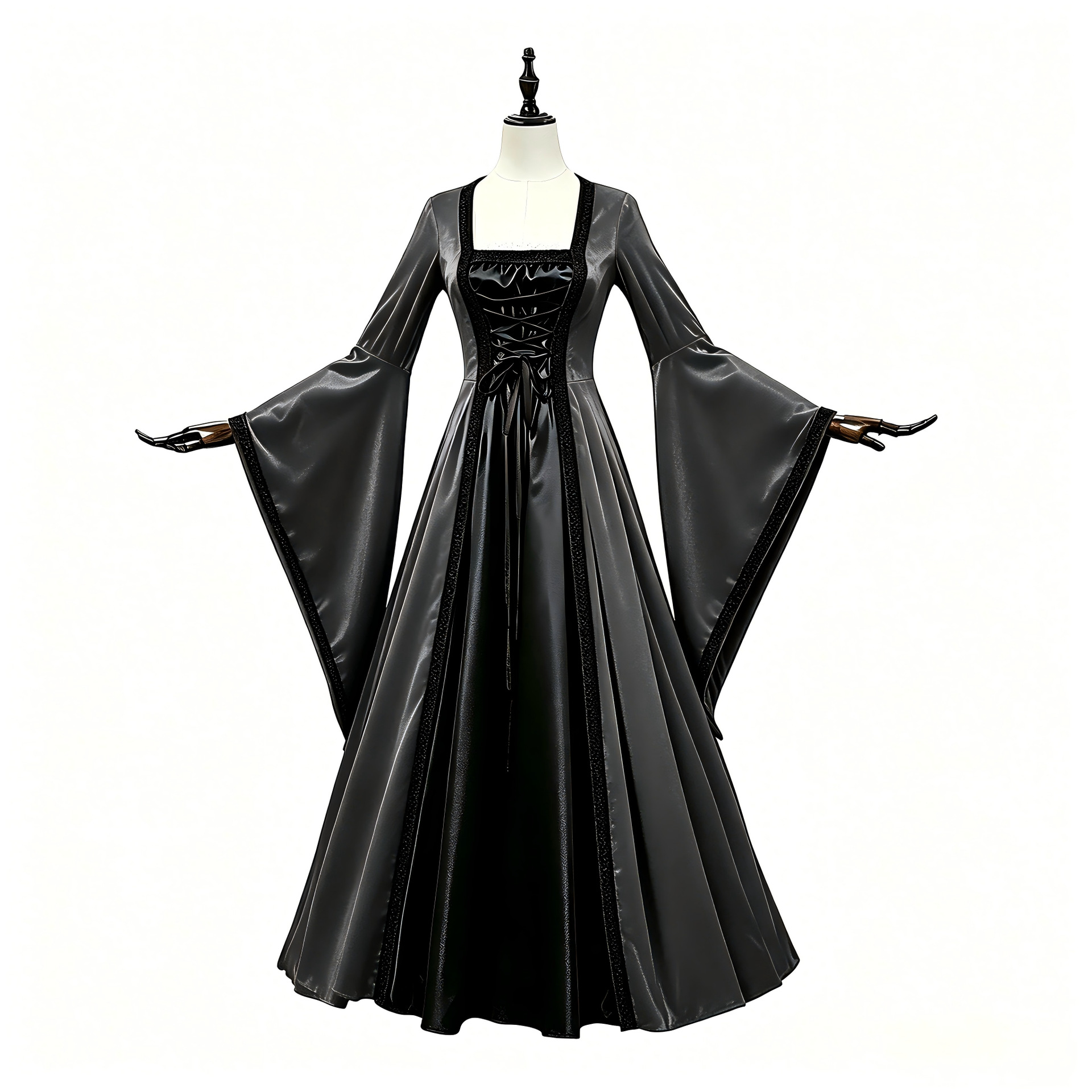 فستان كورسيه عتيق للهالوين، زي - مراجعة Medieval Renaissance Dress Women وسعره