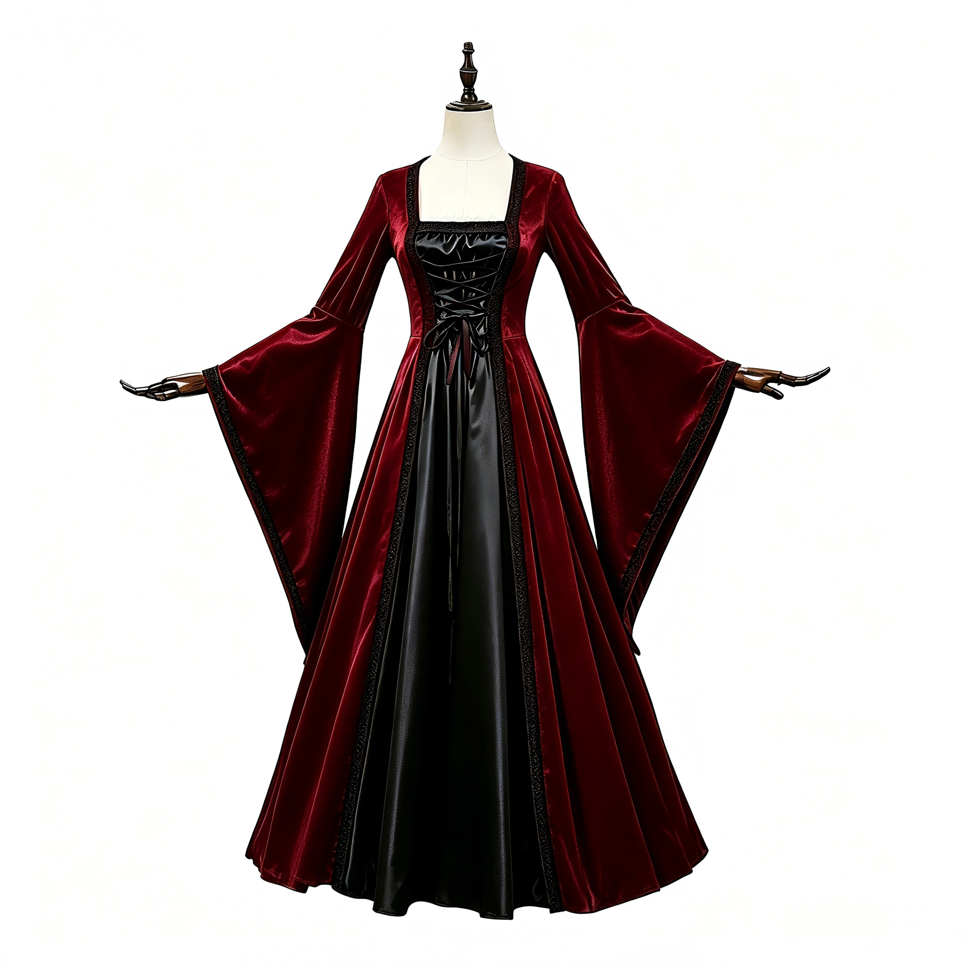 فستان كورسيه عتيق للهالوين، زي - مراجعة Medieval Renaissance Dress Women وسعره