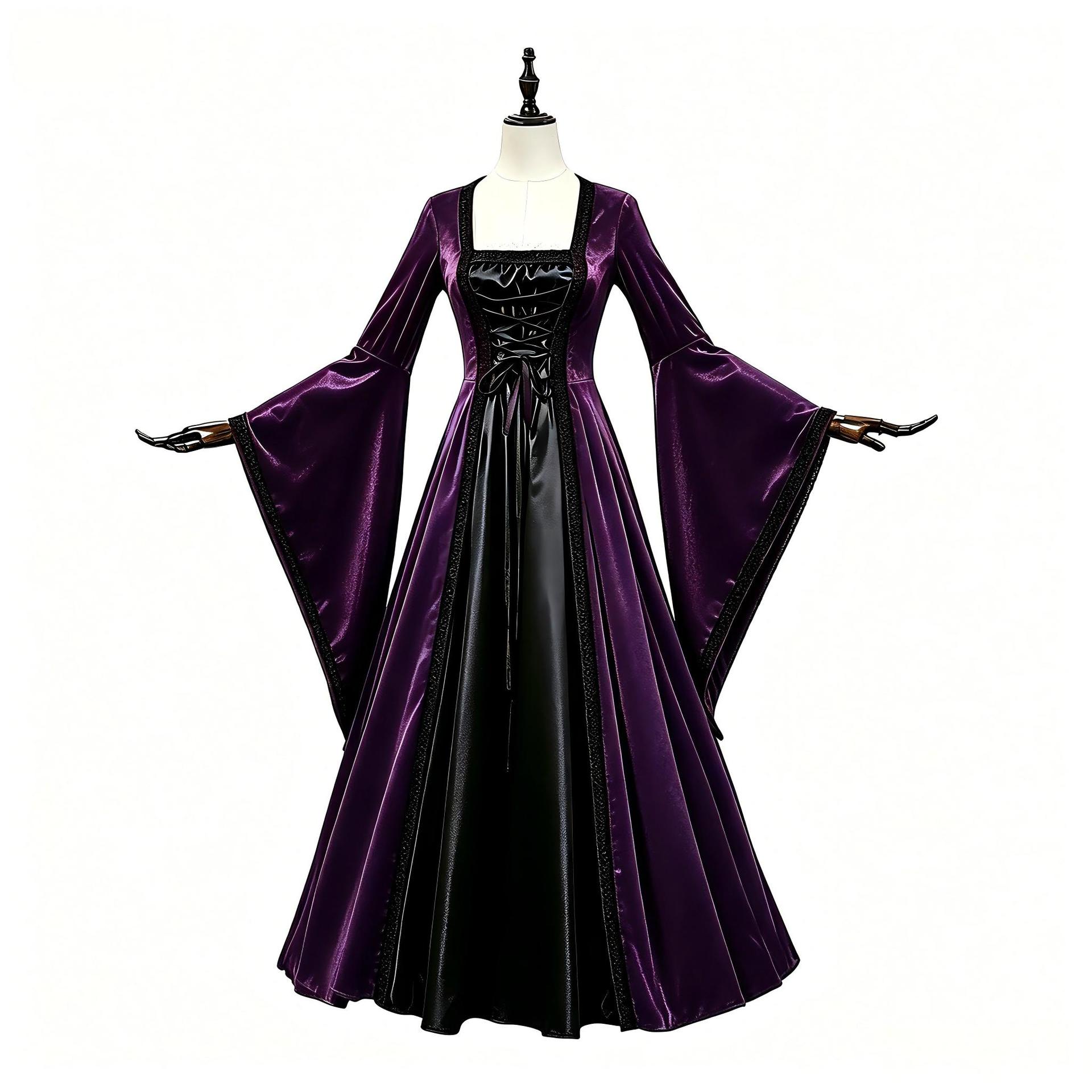 فستان كورسيه عتيق للهالوين، زي - مراجعة Medieval Renaissance Dress Women وسعره