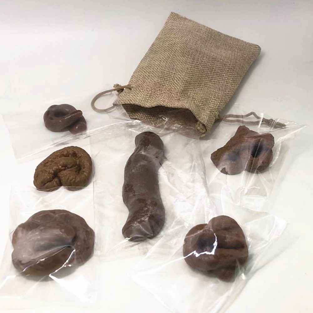 6 قطع من هدايا مقالب مضحكة على - مراجعة Fake Poop Gag Gift وسعره