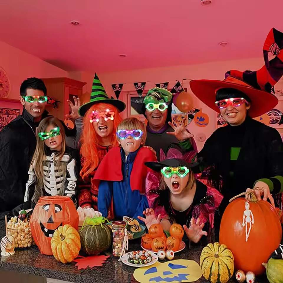 10/20/30/40/50 قطعة نظارات LED - مراجعة Glow In The Dark Party Glasses وسعره