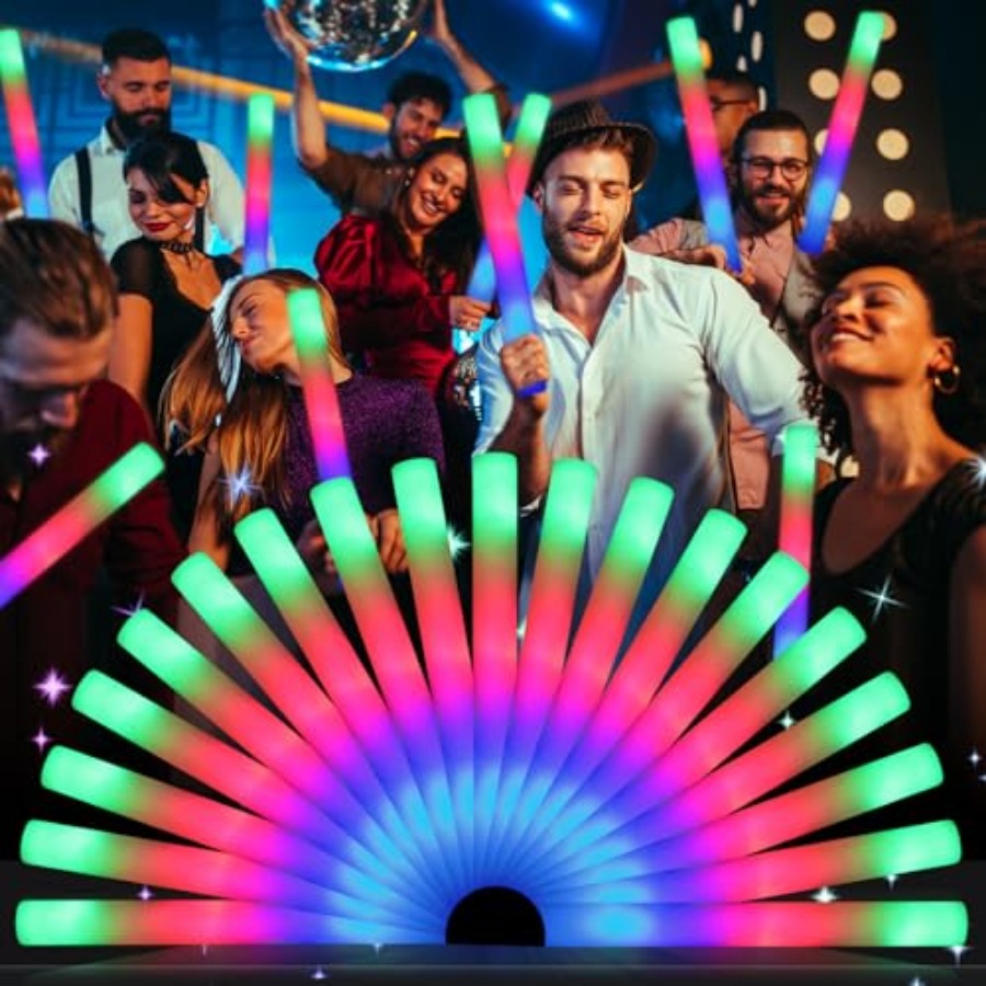 أعواد إضاءة رغوية متوهجة، أعوا - مراجعة Flashing Led Foam Sticks Party وسعره
