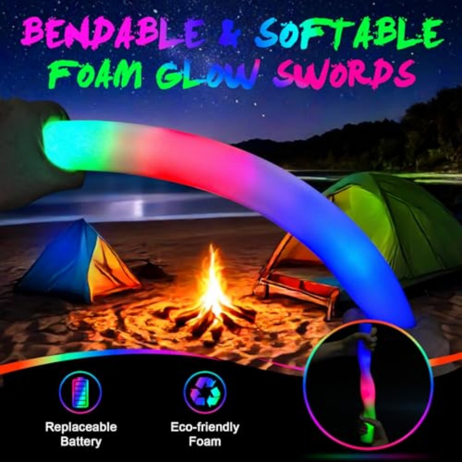 أعواد إضاءة رغوية متوهجة، أعوا - مراجعة Flashing Led Foam Sticks Party وسعره